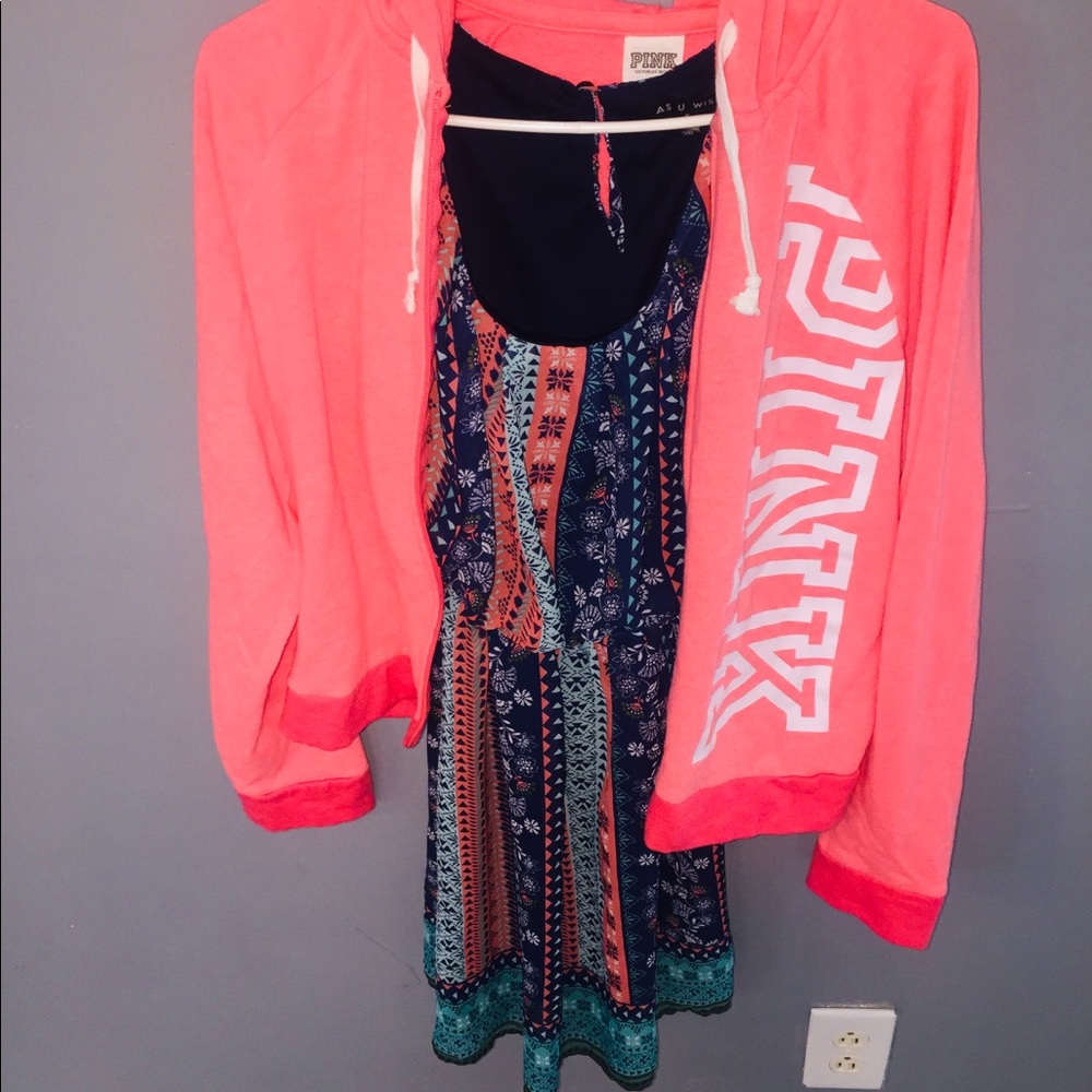 Woman’s romper & VS PINK jacket outfit - Picture 7 of 8